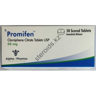 Promifen (Кломид) Alpha Pharma 50 таблеток (1таб 50 мг) - Костанай