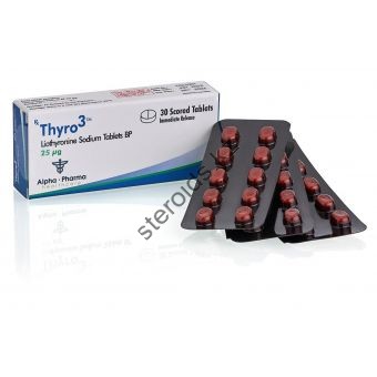 Thyro3 (Трийодтиронин) Т3 Alpha Pharma 30 таблеток (1таб 25 мкг) - Костанай