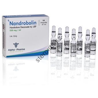 Nandrobolin (Дека, Нандролон деканоат) Alpha Pharma 10 ампул по 1мл (1амп 250 мг) - Костанай