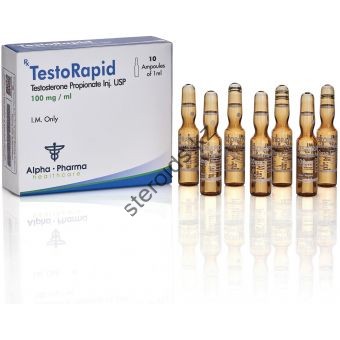 TestoRapid (Тестостерон пропионат) Alpha Pharma 10 ампул по 1мл (1амп 100 мг) - Костанай